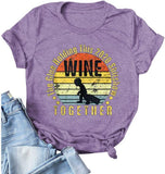 Women Wine T-Shirt The Glue Holding This 2020 Shitshow Together Shirt