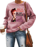 Women Buckle Up Buttercup You Just Flipped My Witch Switch Halloween Sweatshirt