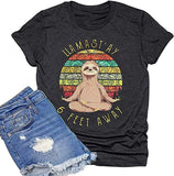 Llamast'ay 6 Feet AwayT-Shirt für Frauen Süßes Lama-Grafik-Shirt