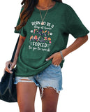 Womens Dog Mom Shirt Born to Be A Stay at Home Dog Mom Forced to Go to Work Tee Tops