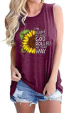 Women I'm Blunt Because GOD Rolled Me That Way Shirt Sunflower Shirt