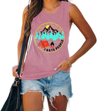 Damen Tank Top „I Hate People Happy Camper“ Camping-Shirt für Frauen