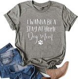 T-shirt Je veux juste être une maman de chien au foyer