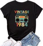 37th Birthday Vintage Shirt Vintage 1984 Birthday T-Shirt