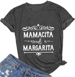 Women Mamacita Needs A Margarita T-Shirt Cinco De Mayo Shirt