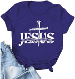 Jesus Shirt for Women Jesus The Way The Truth Christian Gift Graphic T-Shirt