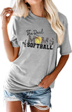 Women The Real Moms of Softball T-Shirt Softball Mom Shirt