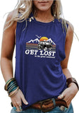 Women Get Lost in The Great Outdoors T-Shirt Camping Graphic Shirt