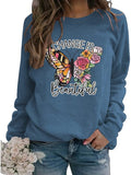 Damen Change Is Beautiful Shirt Schönes Schmetterlings-Sweatshirt