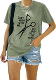 Damen T-Shirt mit V-Ausschnitt
