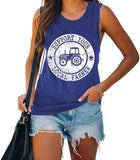Frauen unterstützen Ihren lokalen Landwirt Tank lustige Bauernhof Shirt