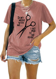 Damen T-Shirt mit V-Ausschnitt