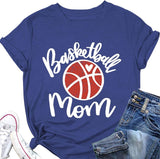 Women Basketball Mom T-Shirt Short Sleeve Mother Day Shirt