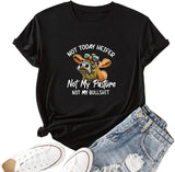 T-Shirt femme génisse, pas mon pâturage, pas mes conneries, chemise drôle