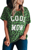 Damen Cooles Mama Leoparden T-Shirt Leopard Mama Shirt