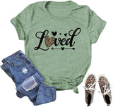 Damen T-Shirt mit Aufdruck „Liebe ist das Beste“