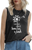 Women Wish Tank Some See A Weed Others See A Wish T-Shirt Weed Lover Shirt
