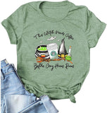 Women This Witch Needs Coffee T-Shirt Halloween Shirt