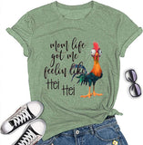 Women Mom Life Got Me Feeling Like HEI HEI Funny T-Shirt