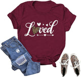 Damen T-Shirt mit Aufdruck „Liebe ist das Beste“