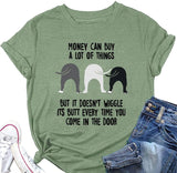Dog Owner Shirt Women Money Can Buy A Lot of Things Dog Lover Short Sleeve T-Shirt