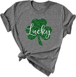 Damen T-Shirt mit Kleeblatt-Motiv, St. Patrick's Day