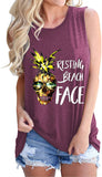 Damen Tank Top mit Ananas-Print