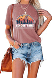 Go Explore Shirt for Women Hiking Camping Mountain T-Shirt