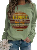 Women Long Sleeve Don't Piss Off Old People Sweatshirt Vintage Sweater