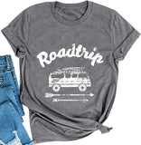 Frauen Road Trip T-Shirt Reise Hippie Shirt