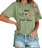Frauen Ich bin eine einfache Frau T-Shirt Campers Life Shirt