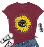 Damen T-Shirt mit Aufschrift „It's All Messy My House Hair Car Kids Life“