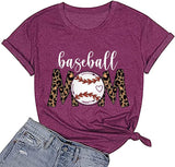 Baseball Mom T-Shirt Baseball Mom Shirt für Frauen Neuheit Shirt
