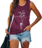 Women Astronaut Space Universe Lover Tank Tops Shirt
