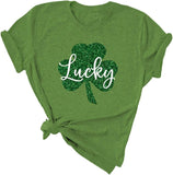 Damen T-Shirt mit Kleeblatt-Motiv, St. Patrick's Day