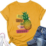 Damen T-Shirt mit Ananas-Motiv, für den Sommer, „My Life is So Sweet“, T-Shirt