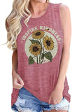 Inspire Kindness Sonnenblumen T-Shirt für Frauen Be Kind Shirt