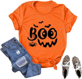 Femmes Boo T-Shirt Trick or Treat chemise drôle Halloween T-Shirt
