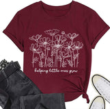 Women Helping Little Ones Grow Flower T-Shirt