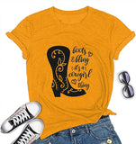 Women Boots and Bling It's a Cowgirl Thing Womens T-Shirt