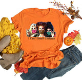 Women Hocus Pocus T-Shirt I Can't Smell Children Shirt Funny Halloween Shirt