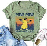 Madafakas T-Shirt für Damen, lustiges Katzen-Shirt