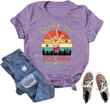 Damen Rockin' The Dog Mom and Tante Life T-Shirt