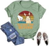 Women Best Bunny Mom Ever T-Shirt Rabbit Shirt