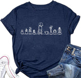 Hunde und Pflanzen Tees Frauen Pflanzen Liebhaber Shirt Hund Liebhaber T-Shirt