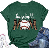 Baseball Mom T-Shirt Baseball Mom Shirt für Frauen Neuheit Shirt