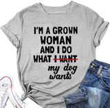 T-Shirt de nouveauté drôle pour femmes, je suis une femme adulte et je fais des t-shirts cadeaux classiques
