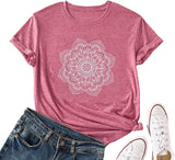 Mandala T Shirt Bohemian Women T Shirt