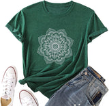 Mandala T Shirt Bohemian Women T Shirt