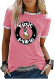 Women Basic Mama T-Shirt Mom Gift
